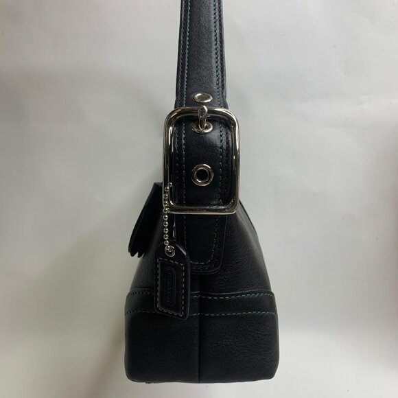 Vintage Coach Black Leather Baguette - Picture 3 of 8